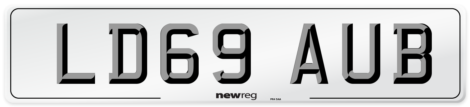 LD69 AUB Number Plate from New Reg